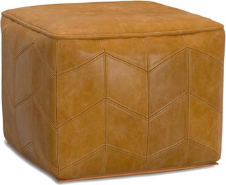 Simpli Home Morden Contemporary Square Pouf