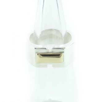 Herm&egrave;s Gold Silver Silver 925 Band Ring (Pre-Owned)