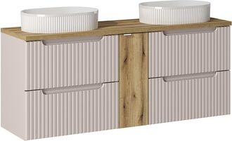 Petits Meubles Mueble lavabo 4 cajones estratificado 140.4cm