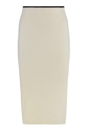 Pinko Nuova Guinea Ribbed Knit Skirt