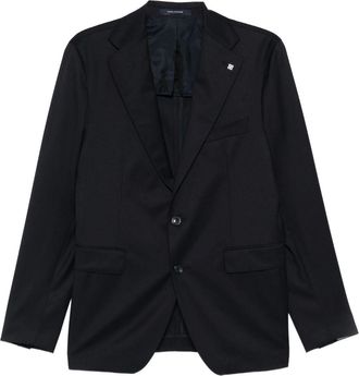 Tagliatore Mens Two-button Blazer - Black Textile - Size EU 48 (Mens)