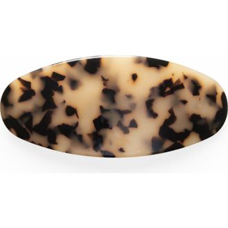 Machete Jewelry Jumbo Oval Barrette in Blonde Tortoise at Nordstrom
