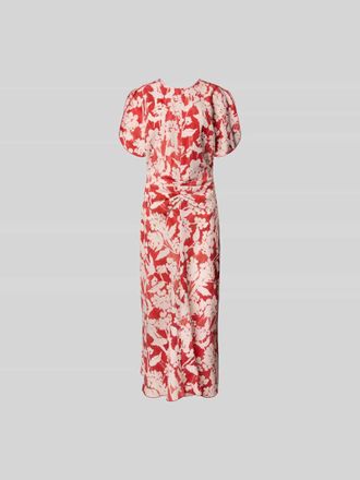 Victoria Beckham Midikleid mit Rundhalsausschnitt in Rot, Gr&ouml;&szlig;e 32