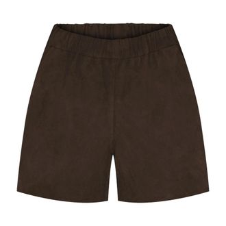 Notyz Shorts in camoscio - - Shorts - Donna - Marrone - XL