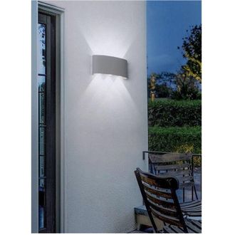 Trade Shop Trade Shop Traesio - Trade Shop - Applique 16w Up&down Lampada Muro Grigio Esterno Ip65 Luce 4000k 3000k 6500k Es68