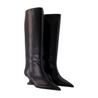 PARIS TEXAS Womens Boot Black Leather