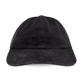VETEMENTS Caps, unisex, Black, Size: ONE SIZE Friday Distressed Cap