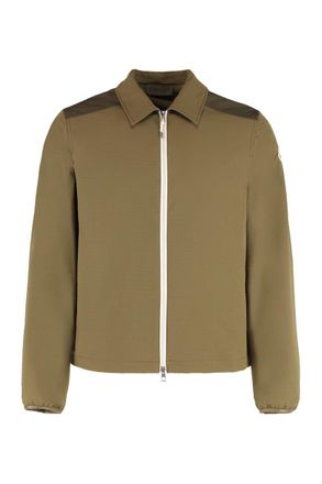 Moncler Quilted Seersucker Shirt With Zip