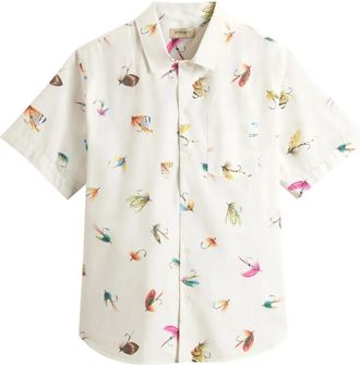 Woolrich Camicia con stampa grafica - Bianco