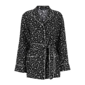 Dolce & Gabbana Zijde Blouse - Dames - Nachtkleding & Lounge - Zwart - Maat: M Zijde