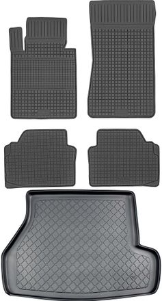 OEM Juego De Alfombrillas De Goma Para Coche Y Maletero Para Bmw Serie 3 E46 Estate (1998-08.2005)