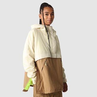The North Face The North Face Womens 78 Low-fi Hi-tek Windjammer Jacket Utility Brown-gravel-led Yellow Size XS