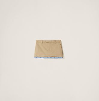 Miu Miu Chino Miniskirt, Woman, Cord, Size 38