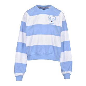 Tommy Jeans Felpa corta - Dames - Sweatshirts - Blauw - XS - Katoen - Hoodies & sweatvesten