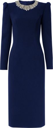 Jenny Packham Cora dress - women - Viscose Crepe - 10 - Blue