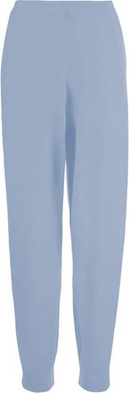 Allude Wollen en Kasjmier Broek - Dames - Sweatpants - Blauw - S - Wol - Broeken