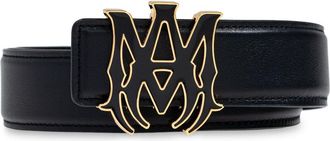 Amiri MA Core logo-buckle leather belt - men - Calf Leather - 100 - Black