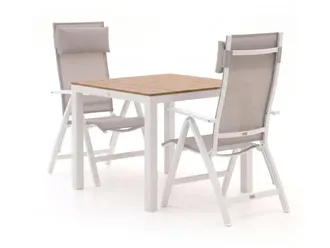 Bellagio la vita attrattiva Bellagio Avenza/Fidenza 90cm dining tuinset 3-delig verstelbaar