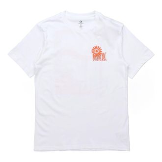 Converse Mens Converse Printing Short Sleeve White 10019896-102