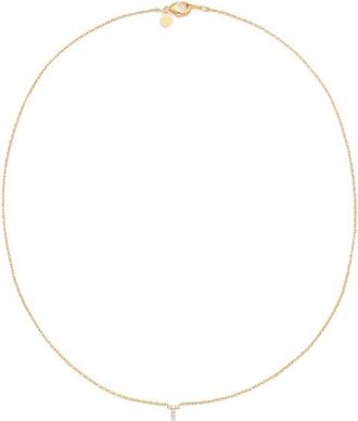 Petit Moments Call Me By Your Name Initial Pendant Necklace in Gold - T at Nordstrom