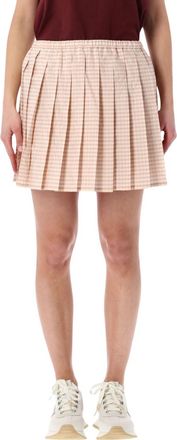 Moncler Light Pink Pleated Mini Skirt