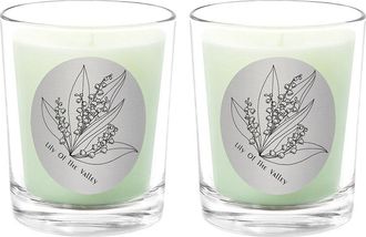 Qualitas Lily Of The Valley Two Scented Beeswax Candle Set