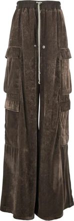 Rick Owens Cargobelas Pants - Dames - Wijde Broeken - Bruin - XS - Broeken