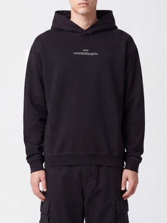 Maison Margiela Cotton Hoodie with Dropped Shoulders and Logo