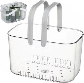 OEM Cesta De Almacenamiento Transparente Para La Ducha - Multifuncional Y Port&aacute;til - 26x16x16 Cm