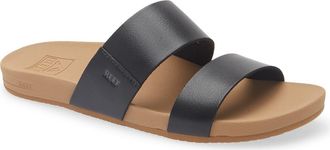 Reef Kaia Slide Sandal in Black/tan at Nordstrom Rack, Size 11