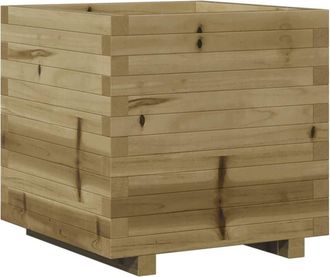 vidaXL Jardinera madera de pino impregnada 50x50x49,5 cm Vidaxl