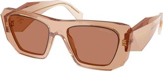 Prada PR B18SF Asian Fit 28E90Q Womens Sunglasses Brown Size 53
