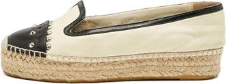 Alexander McQueen Leren espadrilles met studs - Beige