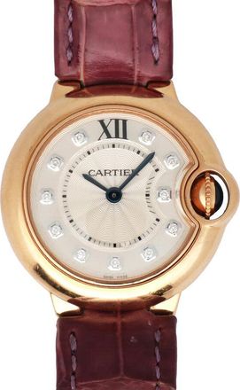 Cartier Pre-owned Cartier Ballon Bleu Quartz Diamond Silver Dial Ladies Watch 3007