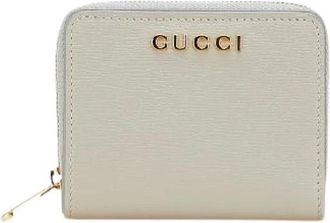 Gucci Pre-owned Wallets, female, Gray, Size: ONE SIZE Pre-owned Leather wallets