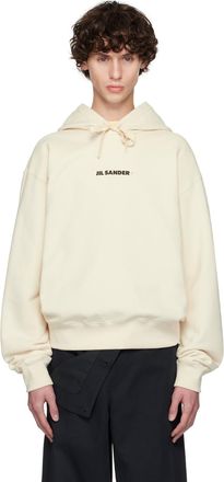 スウェット・トレーナー JIL SANDER COTTON HOODIE WITH LOGO Jil Sander logo-print Cotton Hoodie | Grey | FARFETCH ID