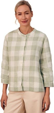 Celtic & Co. Check Swing Blouse in Mineral Check at Nordstrom, Size 12