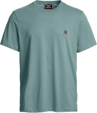 Parajumpers Mens Pathc Tee Aqua Blue T-shirt Cotton - Size Large