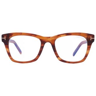 Tom Ford Blue Light Block Square Mens Eyeglasses FT5886-B 047 52