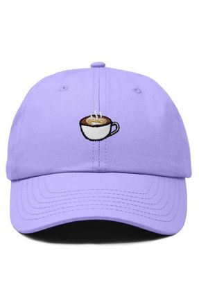 Dalix Cappuccino Embroidered Casual Cap in Lavender at Nordstrom