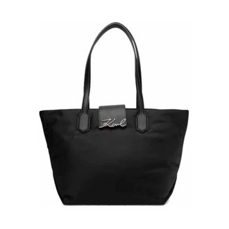 Karl Lagerfeld Tote Bags - Dames - Shoppers - Zwart - ONE Size - Leer - Tassen