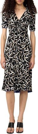 Diane Von F&uuml;rstenberg Koren Reversible Dress in Bay Leaf Black at Nordstrom, Size Xx-Small