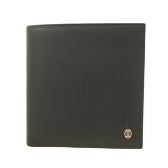 Cartier Black Leather Wallet (Bi-Fold) (Pre-Owned)