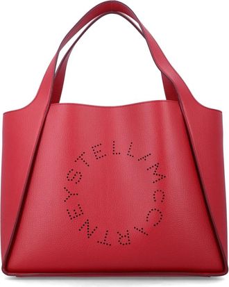 Stella McCartney Logo Tote - Dames - Handtassen - Roze - ONE Size - Leer - Tassen