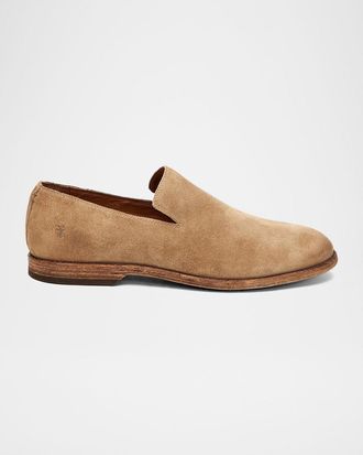 Frye Men & apos;s Chris Venetian Suede Slip-On Loafers