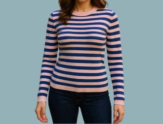 FRNCH Camelya Top In Pink Stripe