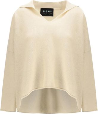Alanui V-neck cashmere sweater - Beige
