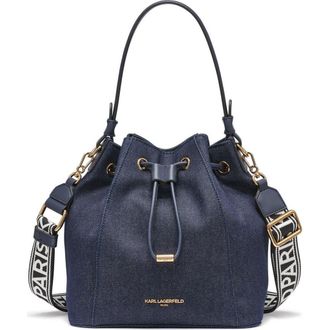 Karl Lagerfeld Adele Bucket in Denim at Nordstrom