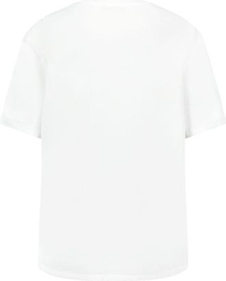 Balmain Mens Vintage Print Reg Fit T-Shirt - Balmain Cotton White Ready-To-Wear T-Shirts
