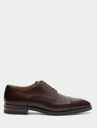 Bally Scribe Un Derby in Leather in Brown at Nordstrom, Size 40.5
